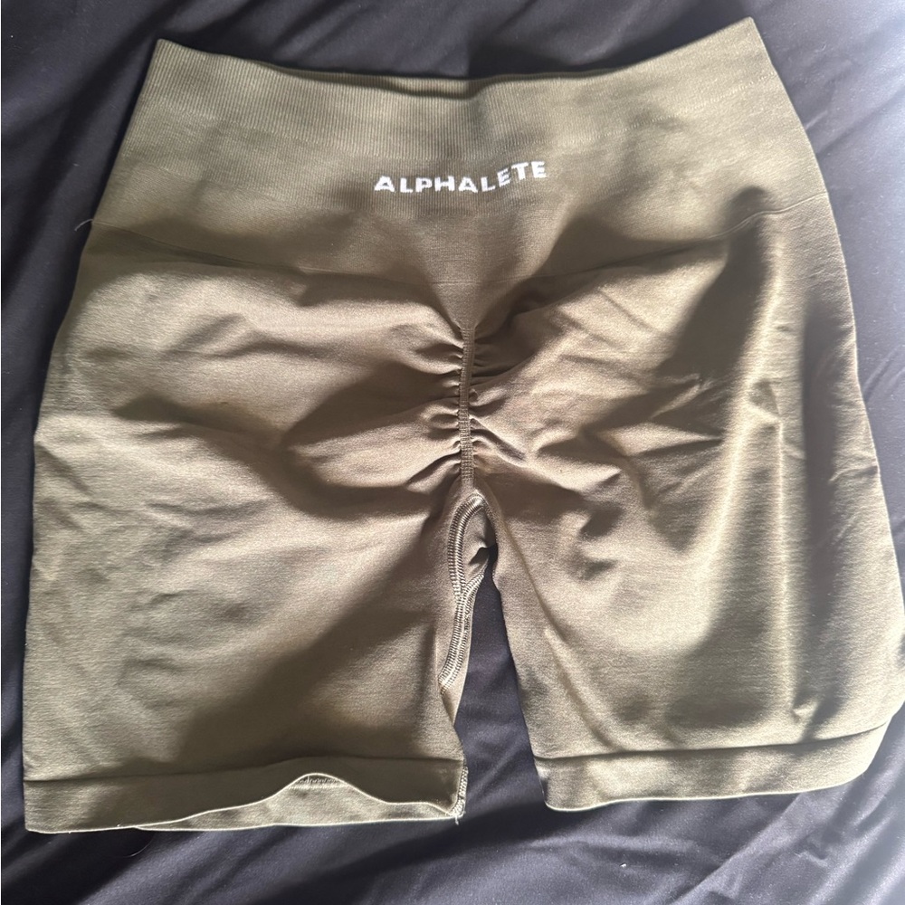 Alphalete Women's Green Bike Shorts